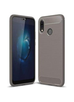 3E Carbon Fiber Desi, Flexible Planner Protection Cover for Huawei Nova 3E / P20 Lite (Grey)