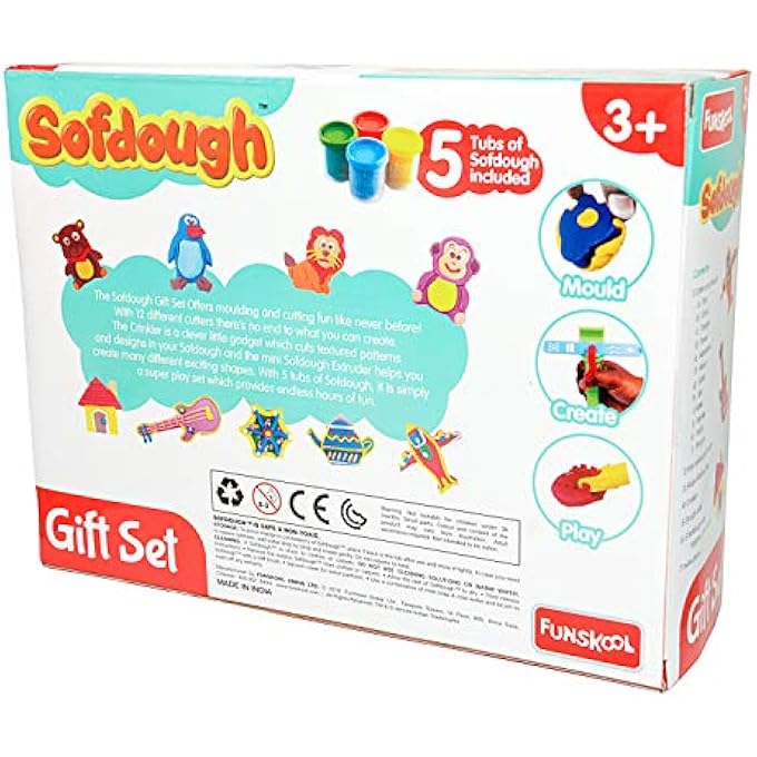 FUNSKOOL FUNDOUGH - GIFT SET,GIFT FOR GIRL BOY, 3YEARS +, MULTI-COLOUR, MULTICOLOR, FS9302600 - Image 2