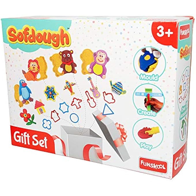 FUNSKOOL FUNDOUGH - GIFT SET,GIFT FOR GIRL BOY, 3YEARS +, MULTI-COLOUR, MULTICOLOR, FS9302600 - Image 1