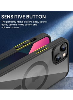 Built in Magnets Compatible with MagSafe Clear Hard PC Back Cover Soft TPU Frame Shockproof Protective Slim Bumper Case for iPhone11 black - pzsku/ZE07124EDD1FF8A3AD903Z/45/_/1716407055/73e7fd19-1ab6-47f9-ab77-c31f38841d9e