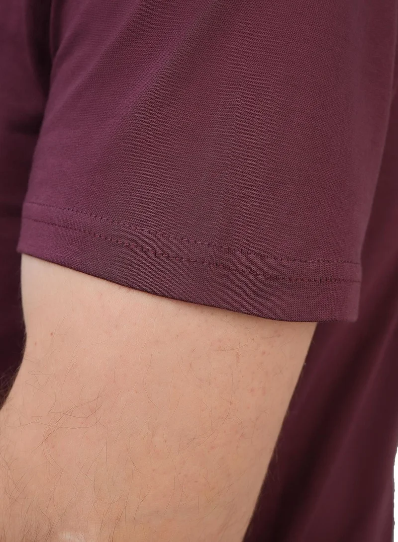 GIORDANO  Men's Slim Fit Cotton Jersey Message Print Tee for Men | Best Price UAE