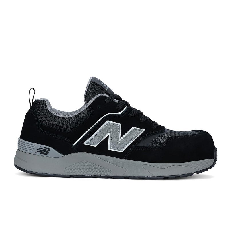 New Balance Mens Elite Lite Electrical Hazard XWide Composite Toe Industrial Work Shoe Lightweight Slip Resistant Black Grey 11
