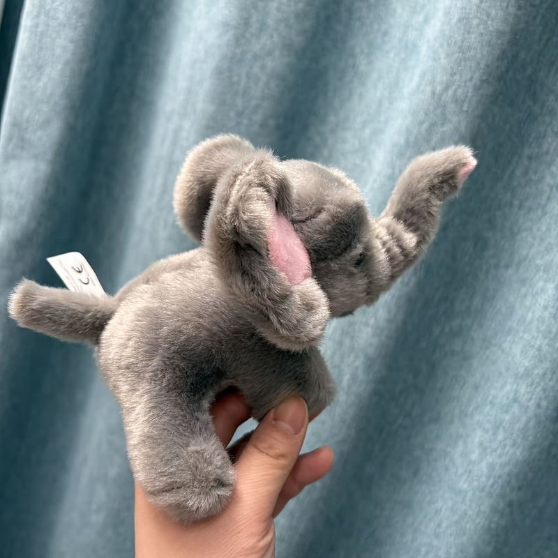 Gray Elephant Wrist Plush Toy Stuffed Animal For Party Decorations Halloween Christmas Gifts - Image 2