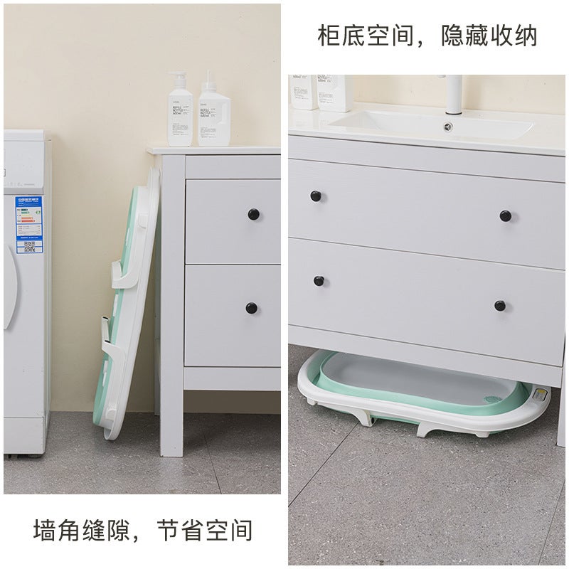 Temperature-Sensing Baby Bath Tub Foldable Large Size For Newborns And Young Children Home Use Foldable Bath Tub - Image 5