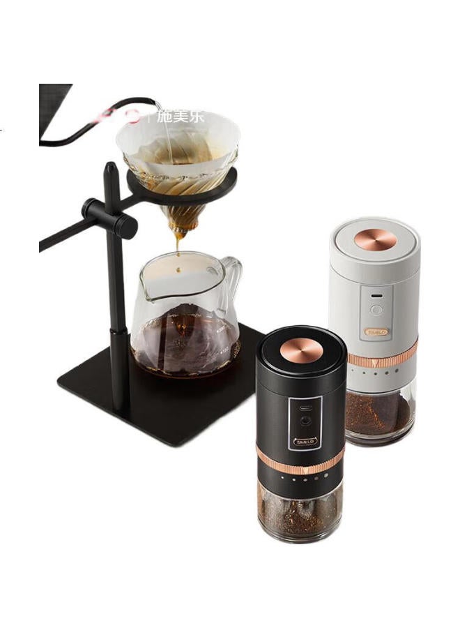 Simelo Electric Coffee Grinder, Coffee Bean Grinding Machine, Home Automatic Portable Coffee Maker Plus Black - Image 3