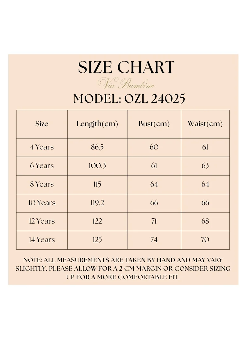VIA BAMBINO Elegant Princess Dress OZL 24025
