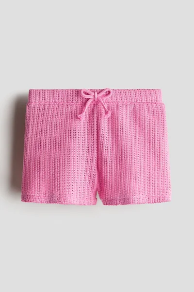 H&M Textured-knit shorts