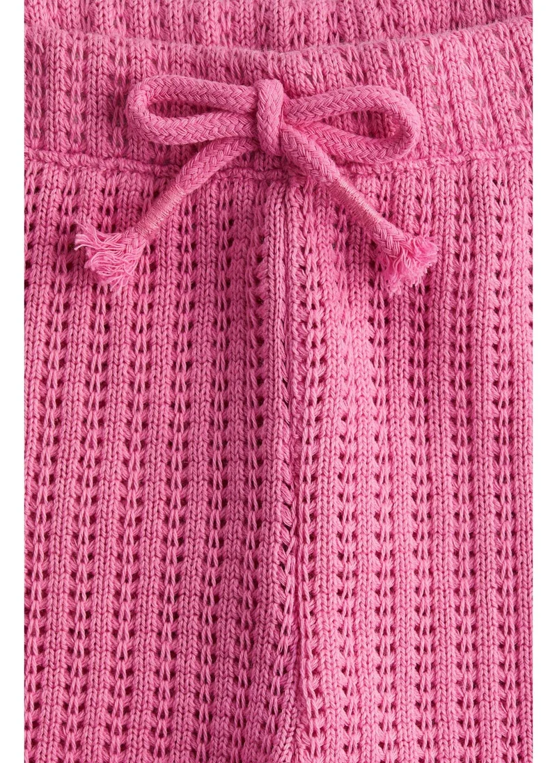 H&M Textured-knit shorts