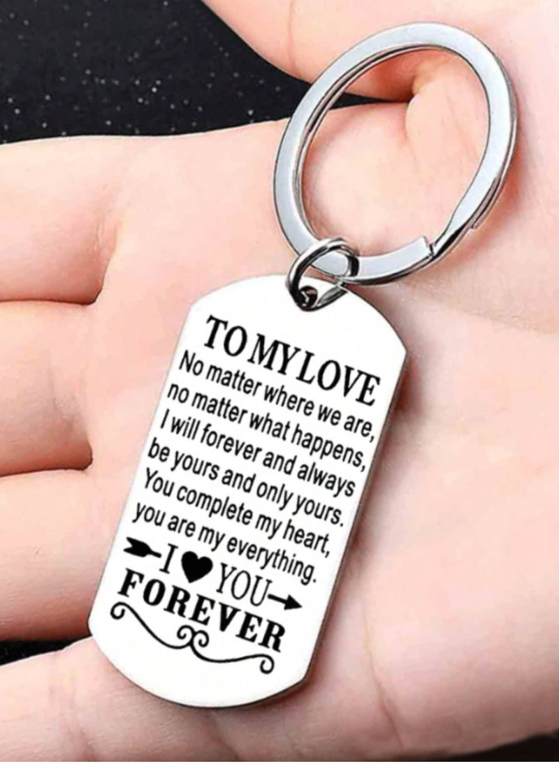 SOLDOUT To My Love Letters Keychain Pendant Gift Couples Boyfriend Girlfriend Husband Wife Jewelry Keychain - Image 2