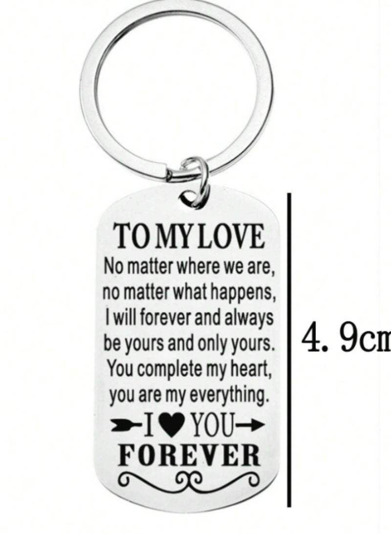 SOLDOUT To My Love Letters Keychain Pendant Gift Couples Boyfriend Girlfriend Husband Wife Jewelry Keychain - Image 4
