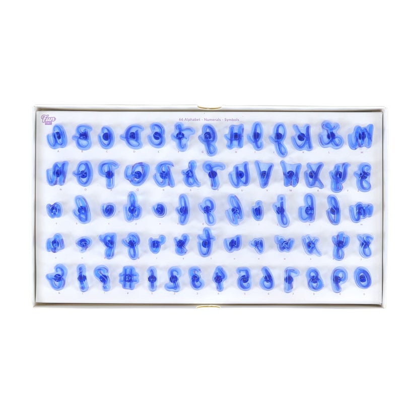 PME Fun Fonts Cupcake & Cookie Stamping Set of 66  blue  standard - Image 3