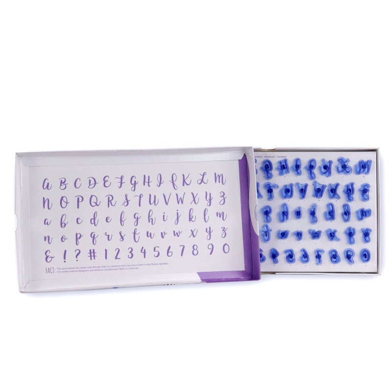 PME Fun Fonts Cupcake & Cookie Stamping Set of 66  blue  standard - Image 4