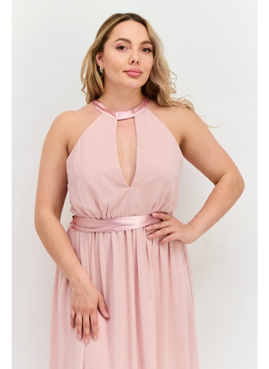 TFNC - Women Rushed Bridesmaids Midi Dress, Pink - Image 1