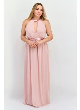 Women Rushed Bridesmaids Midi Dress, Pink