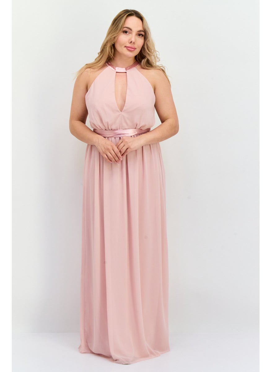 TFNC - Women Rushed Bridesmaids Midi Dress, Pink - Image 1