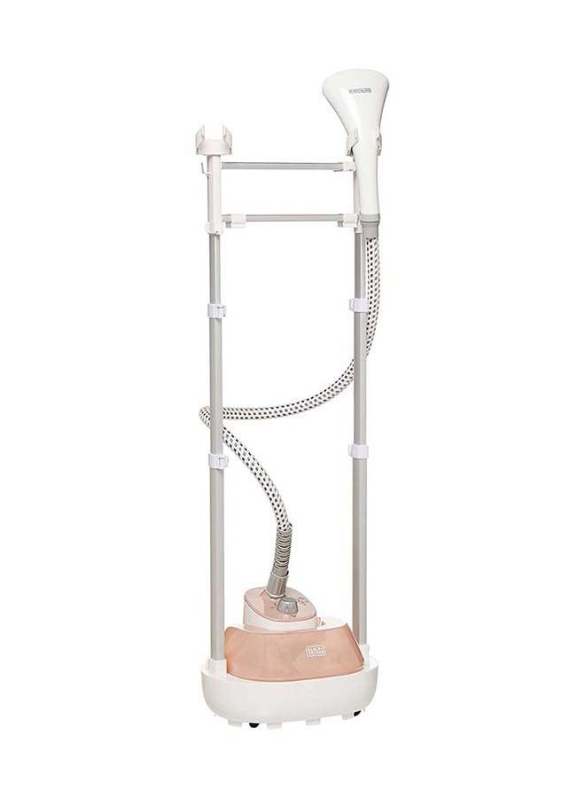 BLACK+DECKER Garment Steamer With 3 Stage And Double Pole (Open box) 2 L 1785 W GSTM2050-B5 White/Gold - Image 1