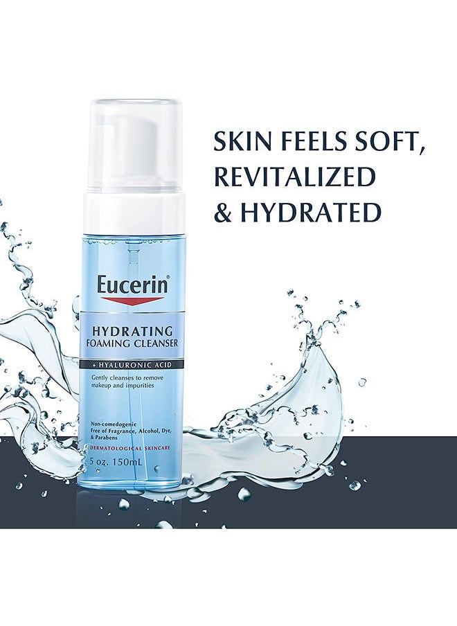 Eucerin - Eucerin Hydrating Foaming Cleanser + Hyaluronic Acid 5 oz 150 ml - Image 1