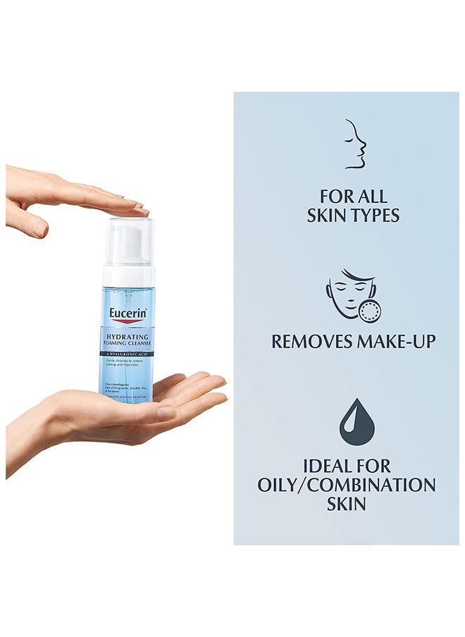 Eucerin - Eucerin Hydrating Foaming Cleanser + Hyaluronic Acid 5 oz 150 ml - Image 1