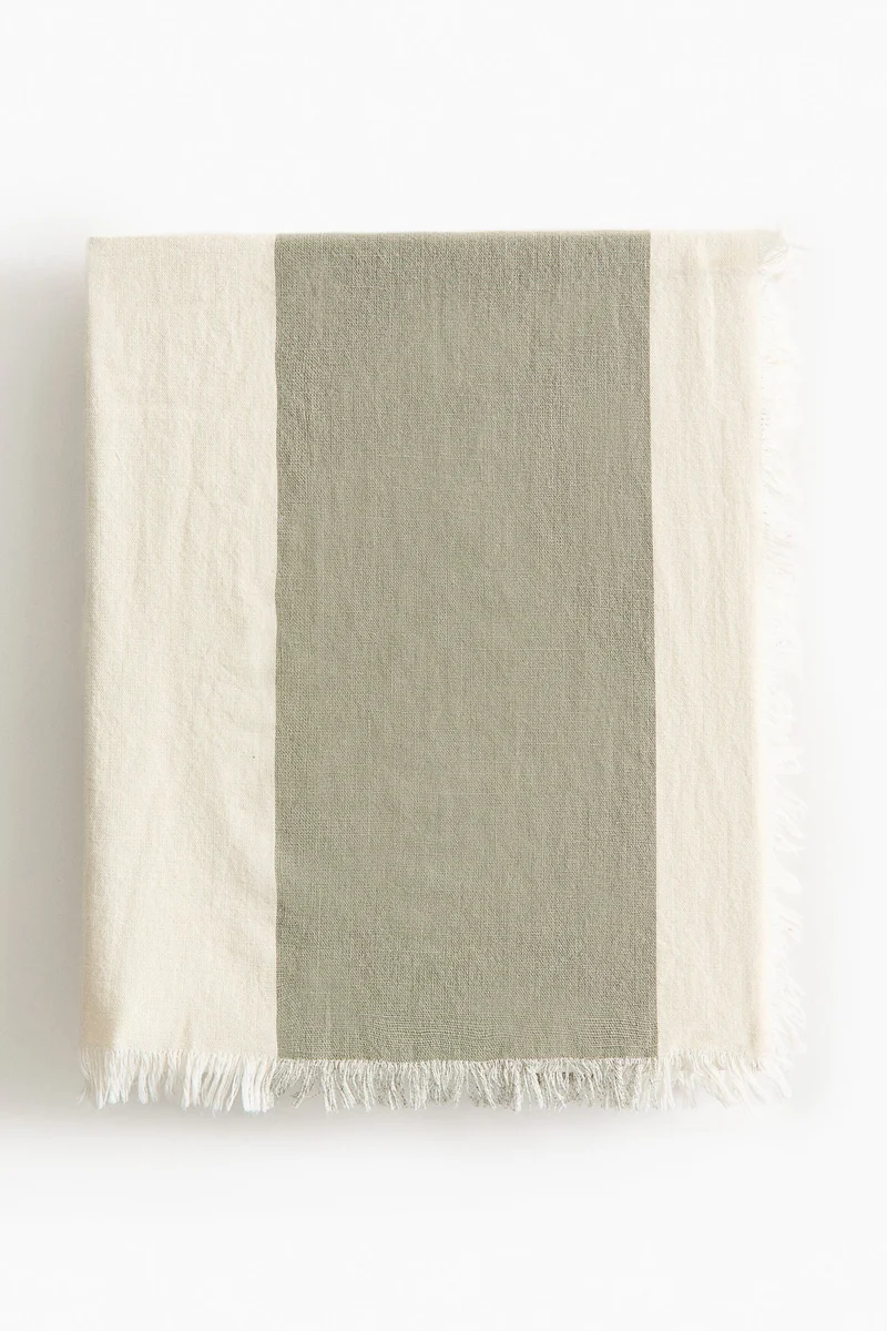 H&M Striped cotton bedspread