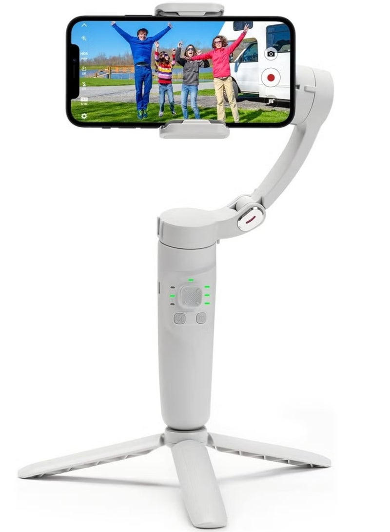 M1 3 Axis Gimbal Handheld Stabilizer for Phone - Foldable Design, Anti-Shake Stabilization for Video Recording and Vlogging - Image 1