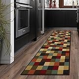 Ottomanson otto Home Collection Runner Rug, 20" X 59", Multicolor Checkered - Image 1