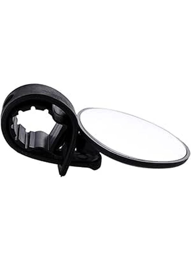 Universal Bike Rear View Mirror Rotating Wide Angle Fits Handlebars - Image 1