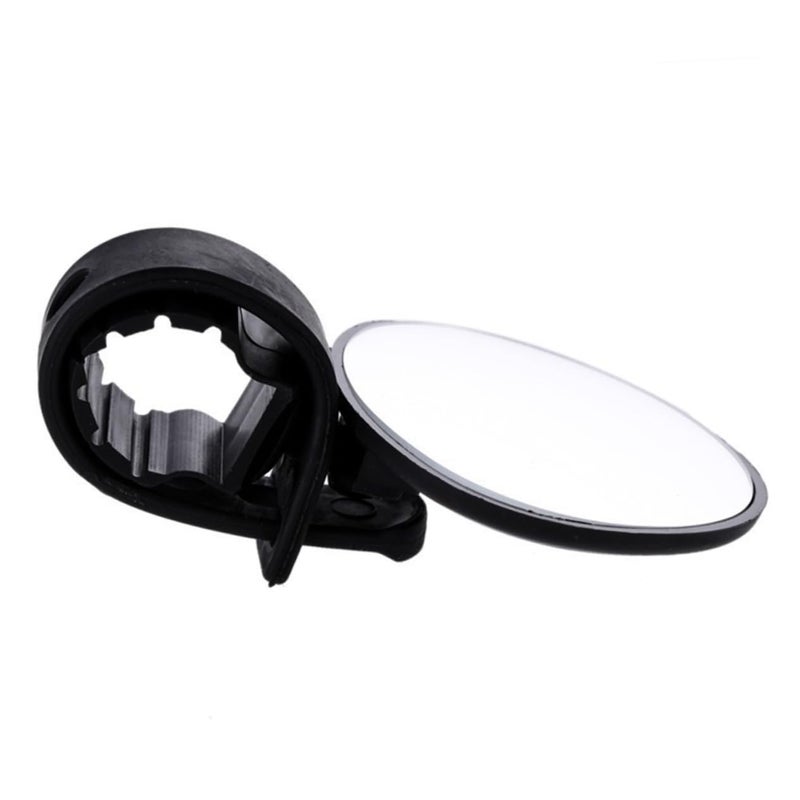 Universal Bike Rear View Mirror Rotating Wide Angle Fits Handlebars - Image 2