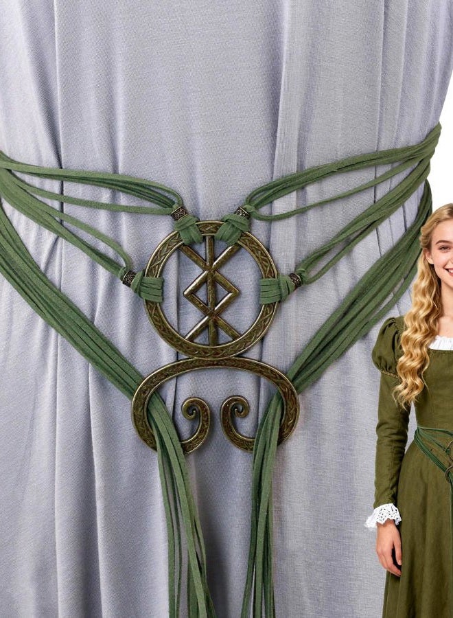 Pirekul Viking Costume Women Belt with Troll Cross - Medieval Renaissance Accessory for Viking, Ren Faire Halloween Cosplay - Image 1