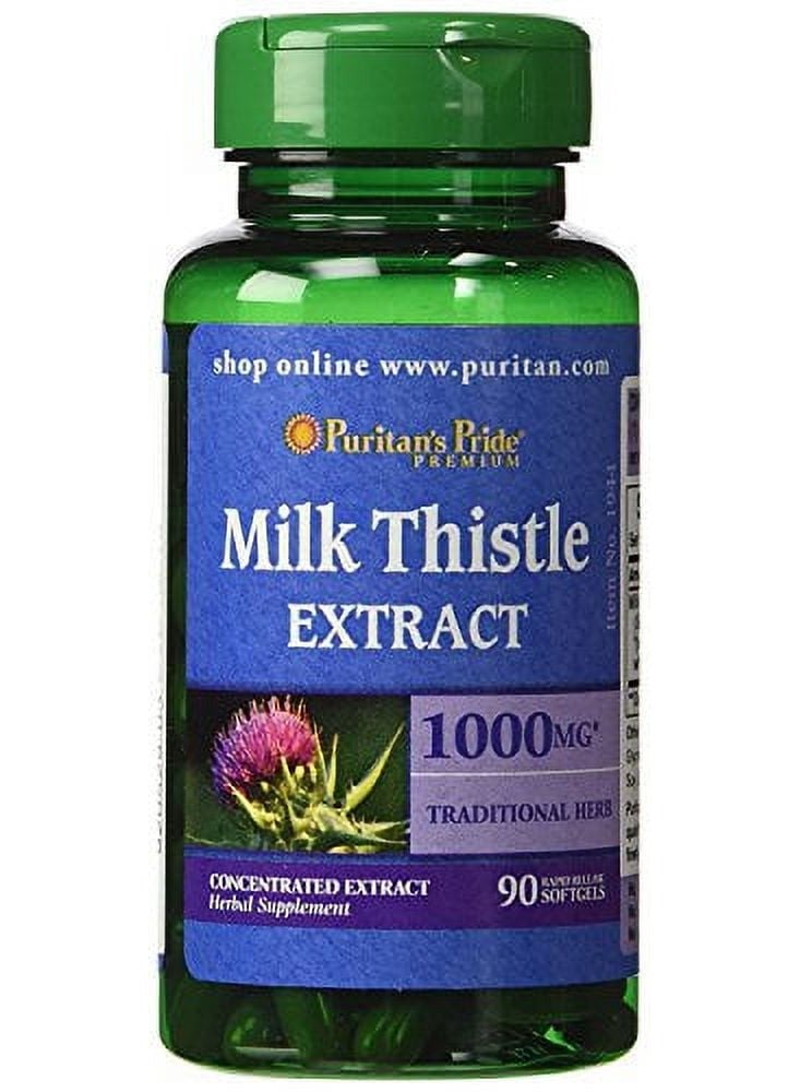 بوريتانز برايد مستخلص شوك الحليب 1000 مجم - 90 كبسولة هلامية