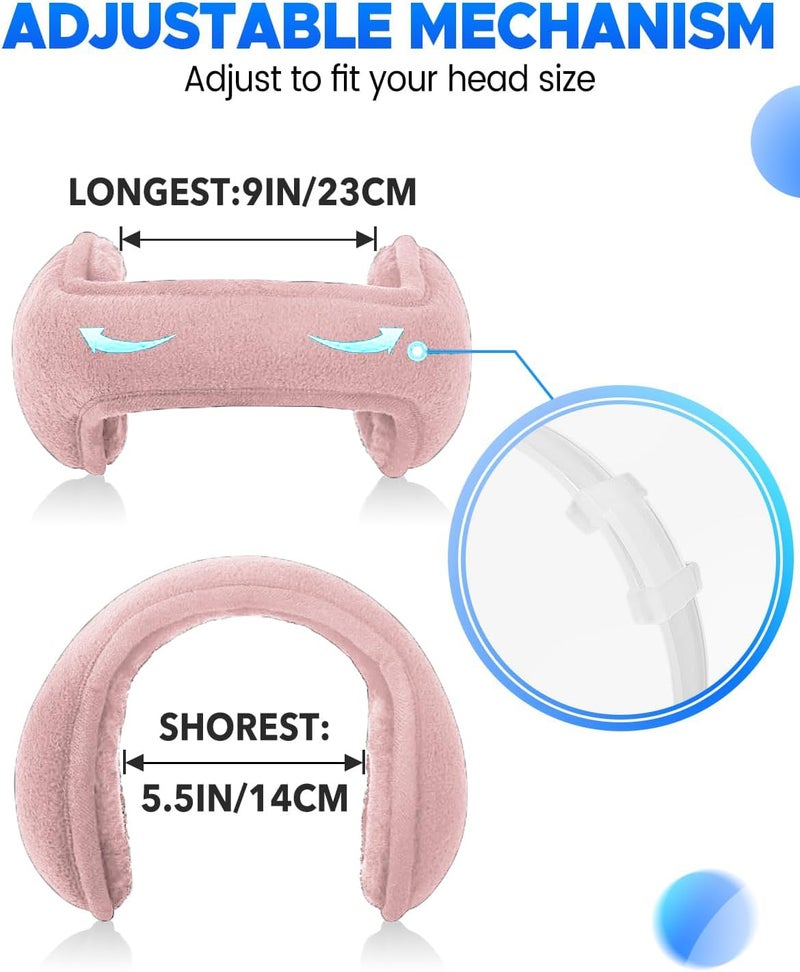 NORTHWIND Winter ear muffs for men, ear muffs for women, ear cover for winter,Behind The Head Style Winter Earmuffs,Foldable ear muff (PINK) - Image 5