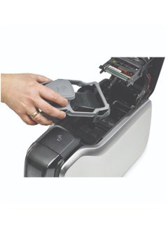 ZEBRA Zebra 800300-250EM Printer Ribbon, Full-Color Printing, 200 Prints Per Roll, Protective Overlay, Monochrome Black Panel, Gray | 800300-250EM  - Image 2