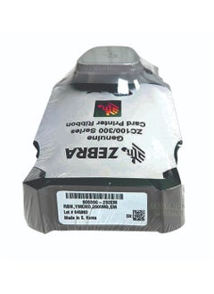 ZEBRA Zebra 800300-250EM Printer Ribbon, Full-Color Printing, 200 Prints Per Roll, Protective Overlay, Monochrome Black Panel, Gray | 800300-250EM  - Image 3