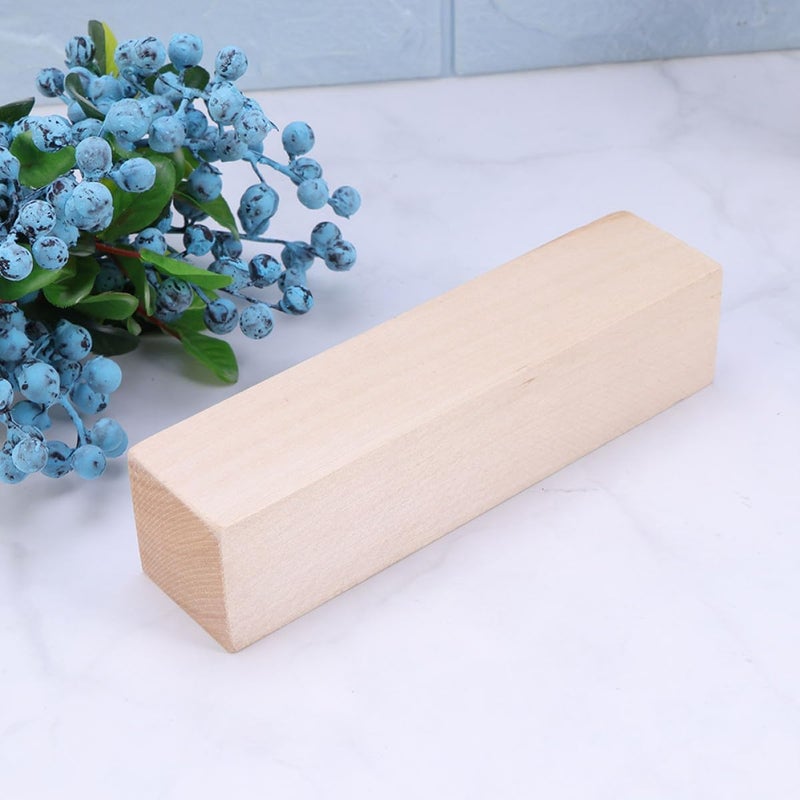 2pcs Unfinished Basswood Carving Blocks for Wood Carving and Crafting Smooth Rectangular Bass Wood Kit for Beginners and DIY Art Projects - Image 5
