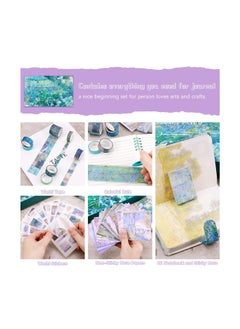 Y&D Aesthetic Scrapbook Kit, Vintage Journaling Oil Painting Scrapbooking Supplies with B6 Notebook Sticker Tape, Diy Journal Supplies, for Bullet Junk Journal, Daily Planner(149pcs)  - Image 2