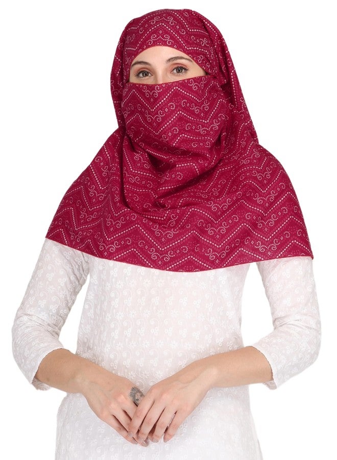 Switchon Nursing Cover for Breastfeeding Multi Use Poncho Style Scarf with Buttons, Feeding Apron Breathable for Pre & Post Pregnancy Free Size (72inch x 22inch) (Dark pink) - Image 3