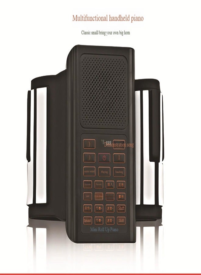 Portable Roll-Up Silicone Organ - 61/88 Key Foldable Keyboard for Beginners | 128 Tones, Bluetooth Teaching, Lightweight  Travel-Friendly - Image 3