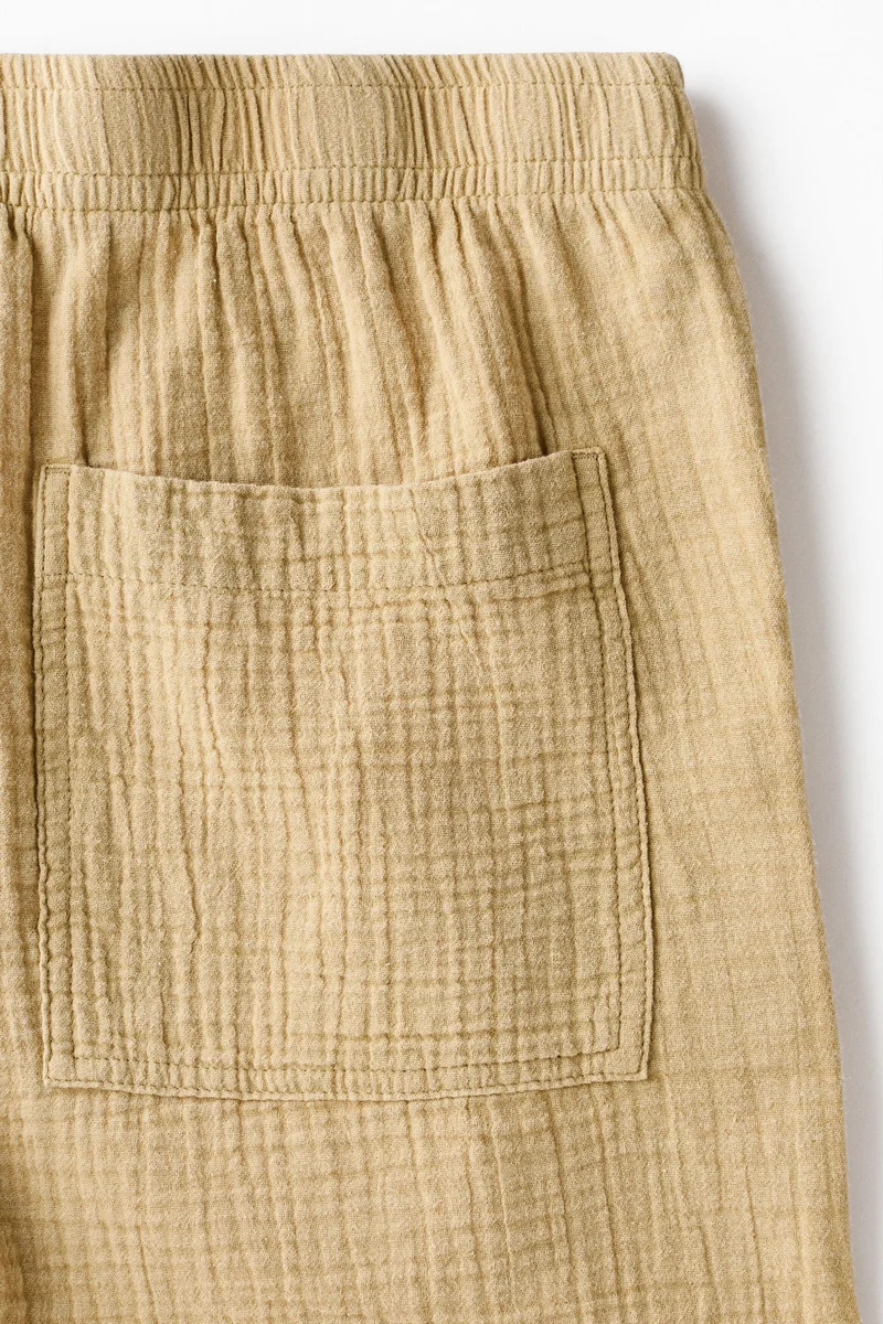 H&M  Relaxed Fit Muslin shorts for Men | Best Price UAE