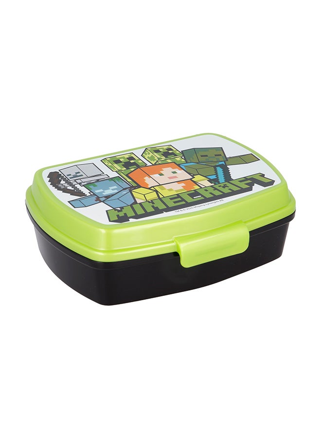 STOR Minecraft Kids Lunch Box Sandwich box with Easy Lock Mechanism - Image 1