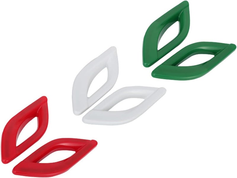 YOCTM for Maserati Levante 2016 2017 2018 2019 2020 2021 Italian Tricolor Look Side Air Vent Fender Cover Trim Car Accessories (6PCS/ Pack) - Image 5