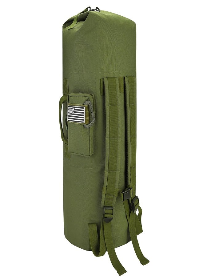 MOZETO Military Duffle Bag, 110L Extra Large Sea Bag with Backpack Straps Heavy Duty Army Duffle Bag for Camp, College Dorm or Laundry Bag - Image 1