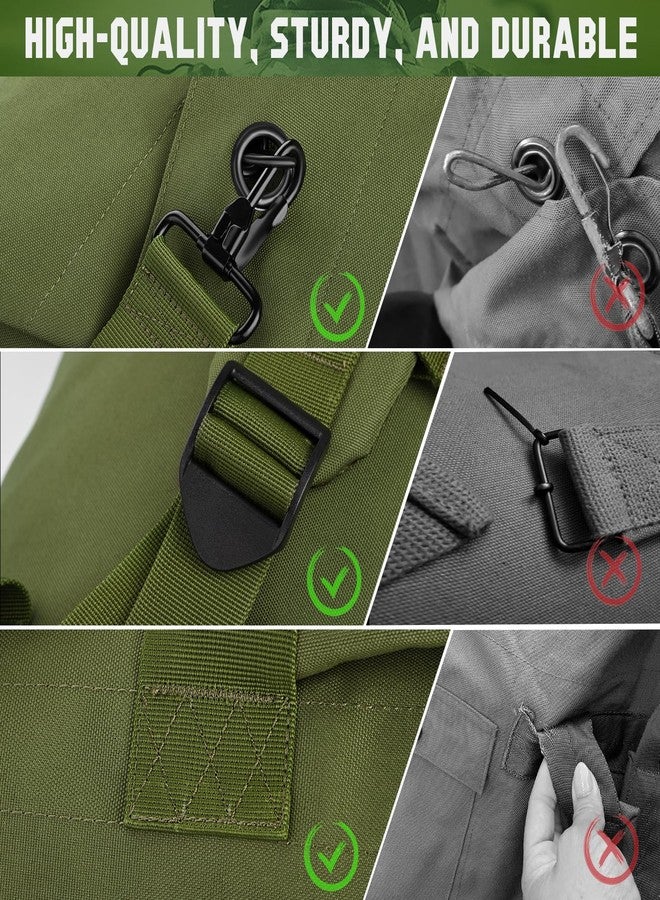 MOZETO Military Duffle Bag, 110L Extra Large Sea Bag with Backpack Straps Heavy Duty Army Duffle Bag for Camp, College Dorm or Laundry Bag - Image 3