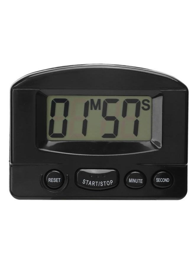 Bukela Kitchen Timer Loud Volume Time Up and Count Down Magnetic Design Multifunctional Digital Clock Timer Black  - Image 1