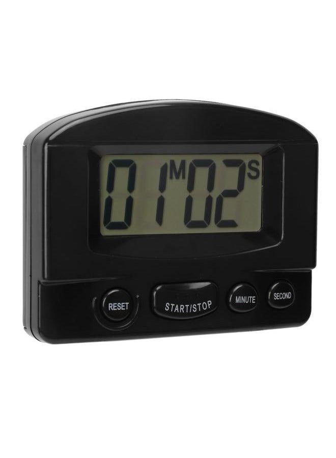 Bukela Kitchen Timer Loud Volume Time Up and Count Down Magnetic Design Multifunctional Digital Clock Timer Black  - Image 4