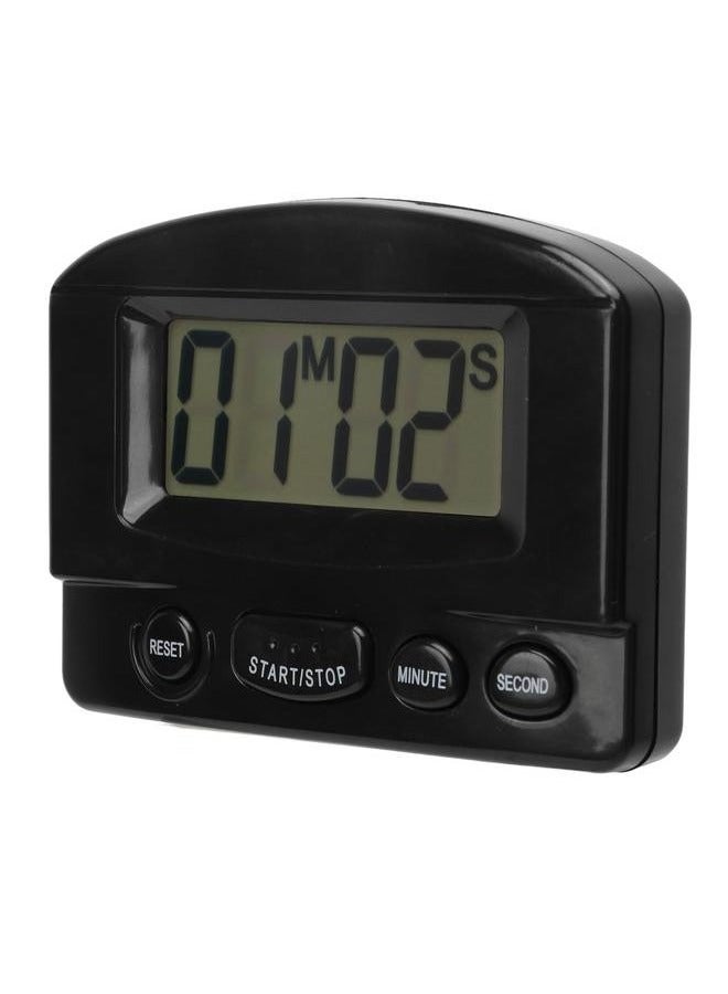 Bukela Kitchen Timer Loud Volume Time Up and Count Down Magnetic Design Multifunctional Digital Clock Timer Black  - Image 3