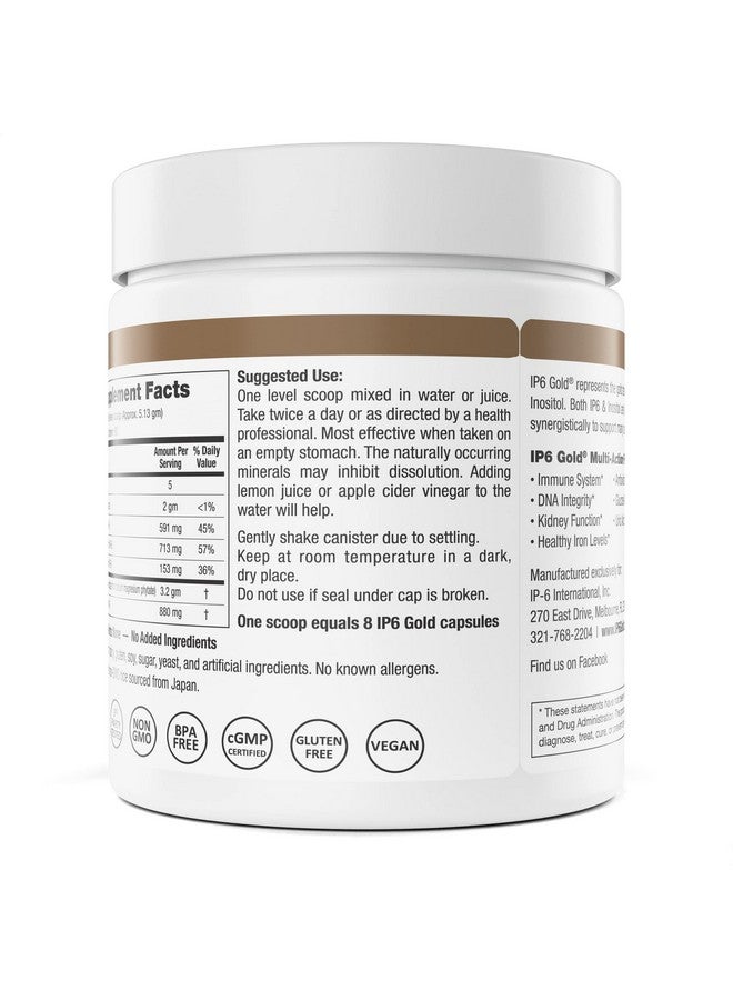IP6 Gold, IP-6 & Myo-Inositol, Unflavored Powder 308 gm - Inositol Hexaphosphate Supplement - Vegan, Non GMO, Gluten Free - Image 3