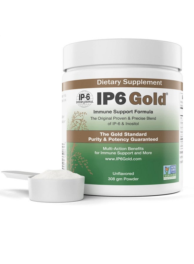 IP6 Gold, IP-6 & Myo-Inositol, Unflavored Powder 308 gm - Inositol Hexaphosphate Supplement - Vegan, Non GMO, Gluten Free - Image 1