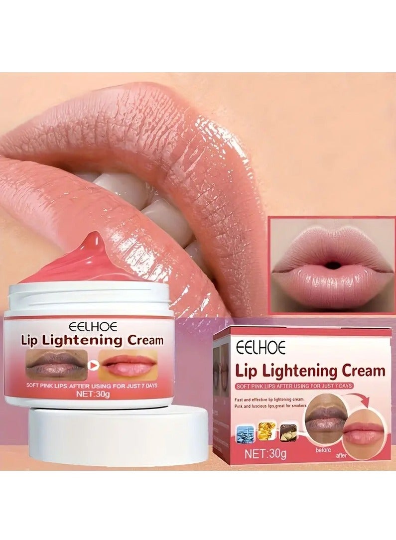 EELHOE Lip Lightening Cream - Moisturizing Natural Lip Repair Chapstick Lip Stain - Reduce Dullness Reduce Lipwrinkles For Dry Cracked And Dark Lips - Image 3