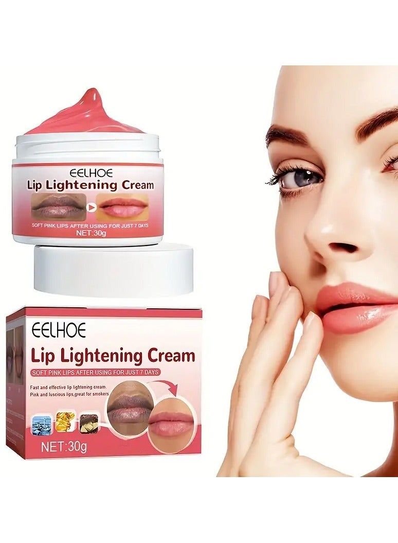 EELHOE Lip Lightening Cream - Moisturizing Natural Lip Repair Chapstick Lip Stain - Reduce Dullness Reduce Lipwrinkles For Dry Cracked And Dark Lips - Image 1