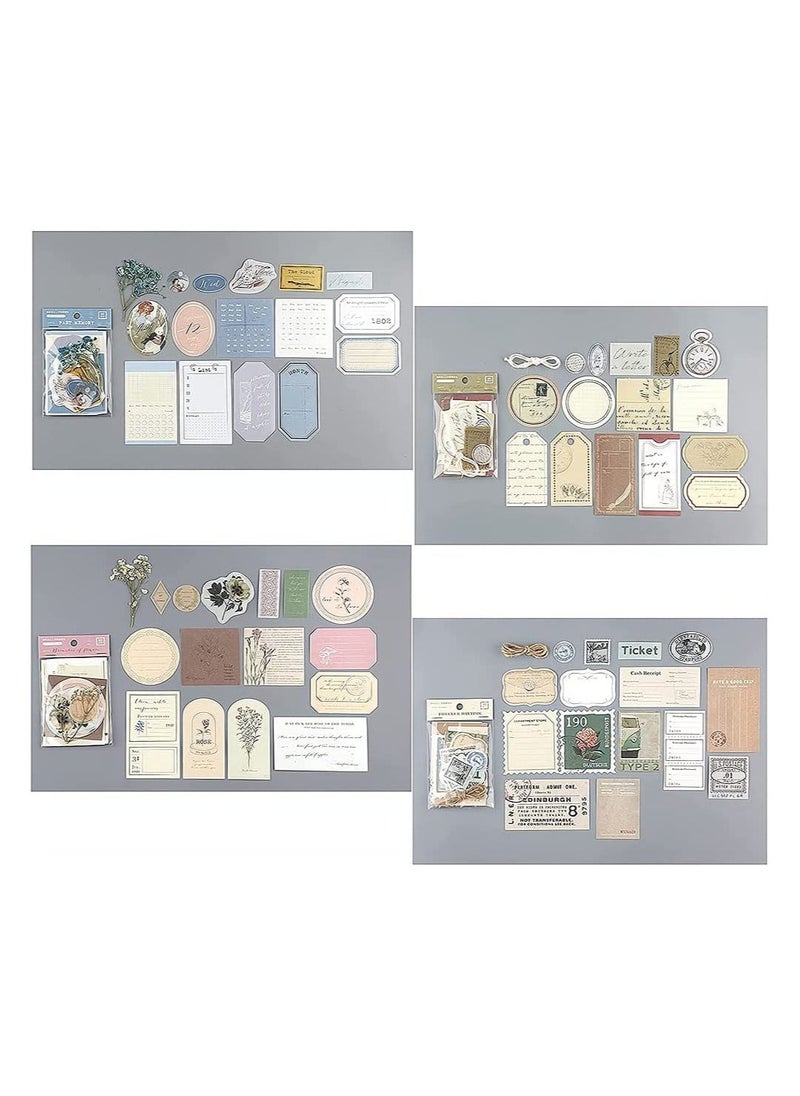 Journal Stickers, Vintage Scrapbook Stickers, 120 Piece Antique Stickers Parchment Old Retro Scrapbooking Paper for Art Journaling, DIY Crafts, Bullet Journals, Planners, Scrapbooking Supplies  - Image 3