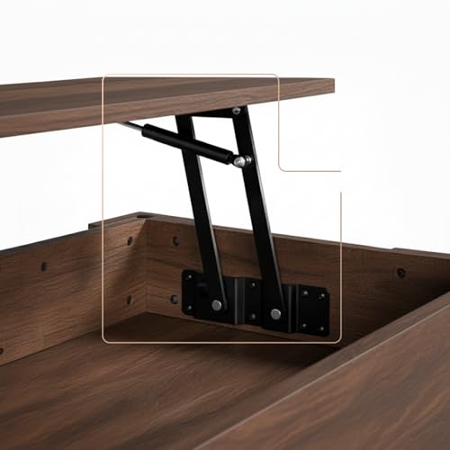 Innofur Lift Up Coffee Table Hinge Mechanism | Modern Top Lifting Frame Hardware | Spring Loaded Furniture Hinges - Image 3